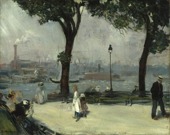 William Glackens East River Park oil painting picture